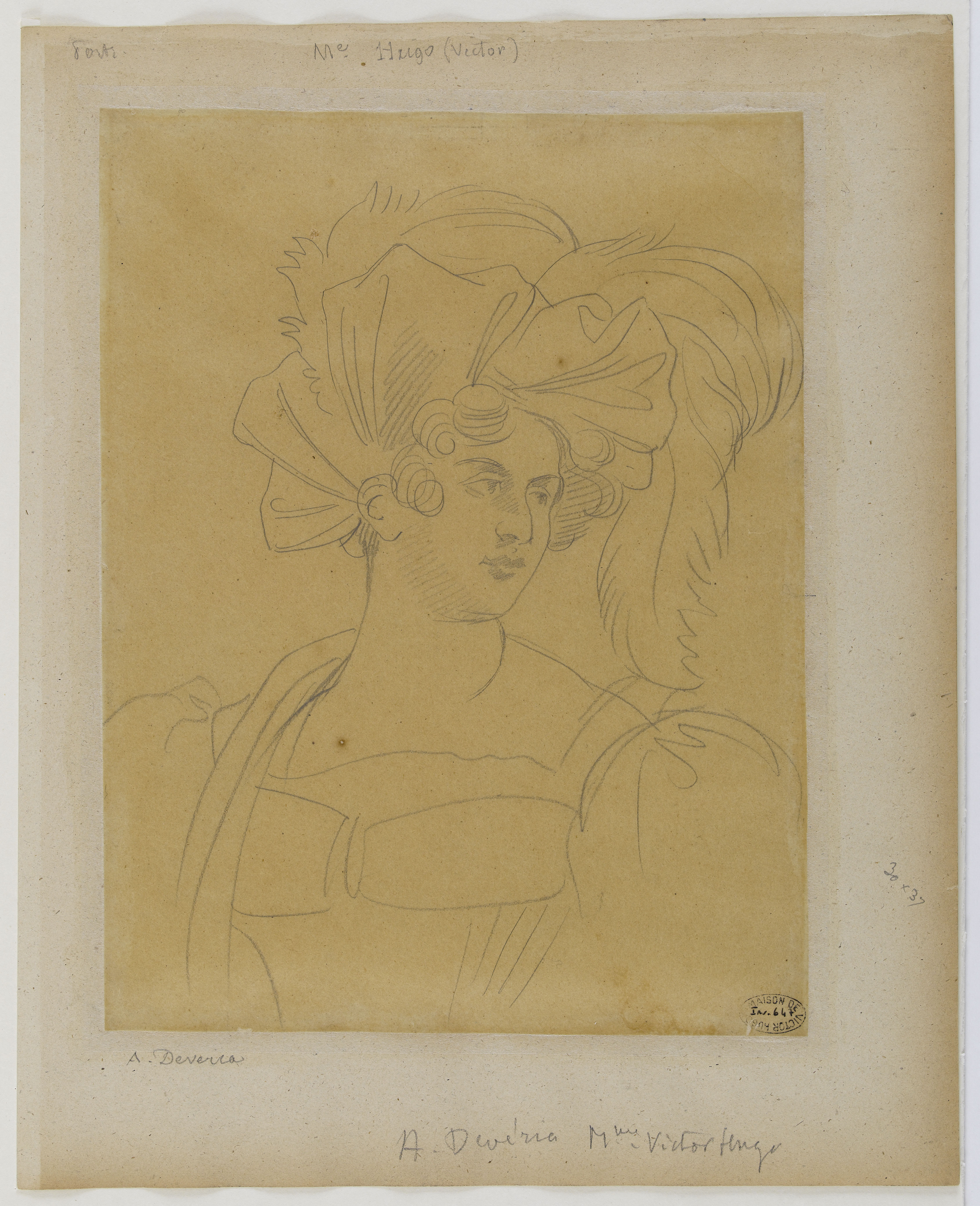 Achille Devéria, Portrait de Madame Victor Hugo