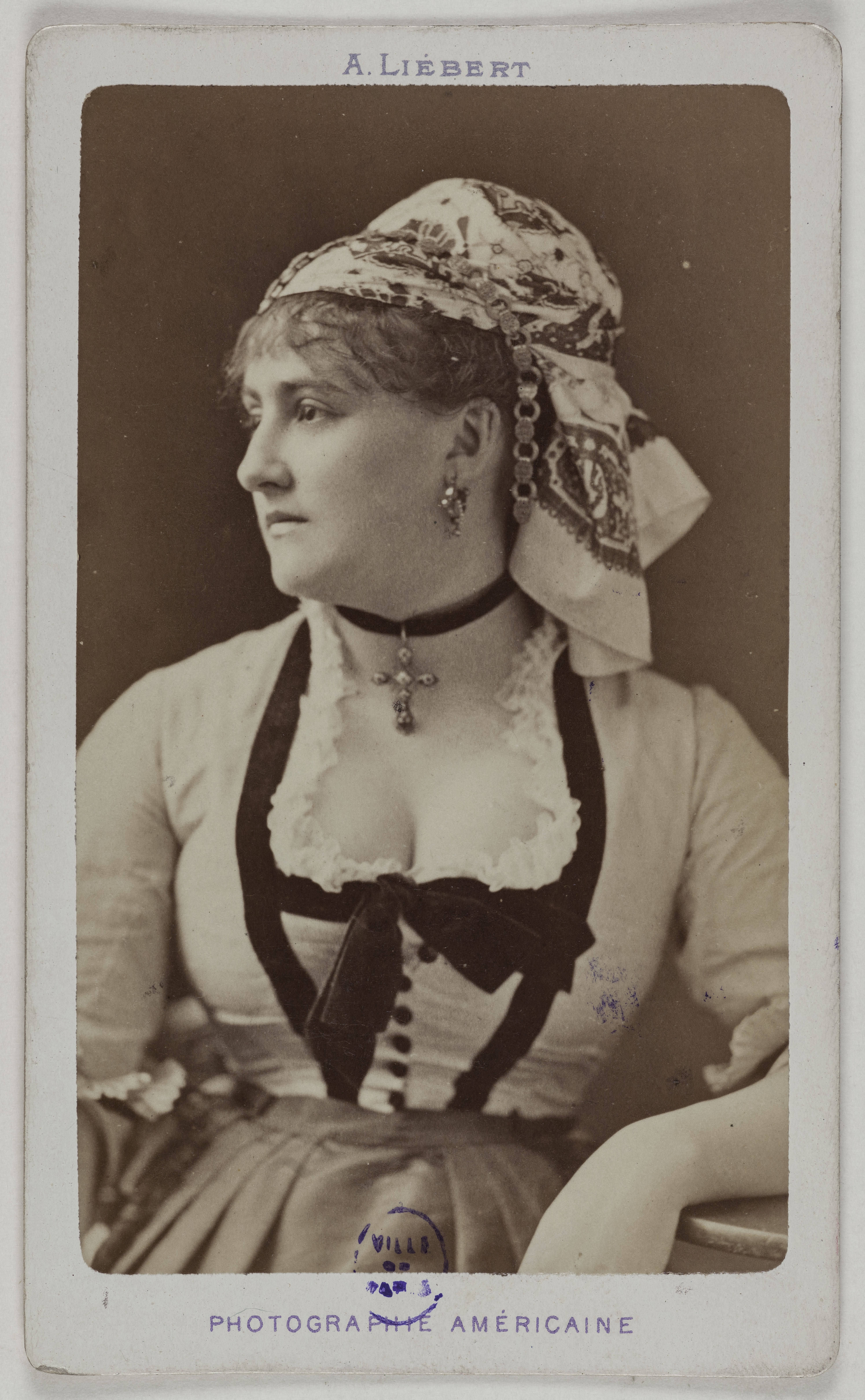 Alphonse Liébert, Portrait de Deligny Berthe, (actrice)