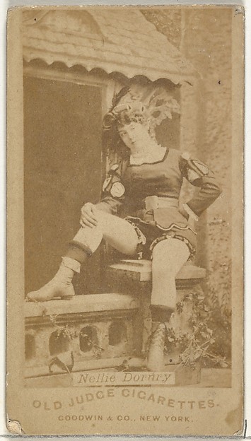 Goodwin & Company, Nellie Dornry, from the Actors and Actresses series (N171) for Old Judge Cigarettes