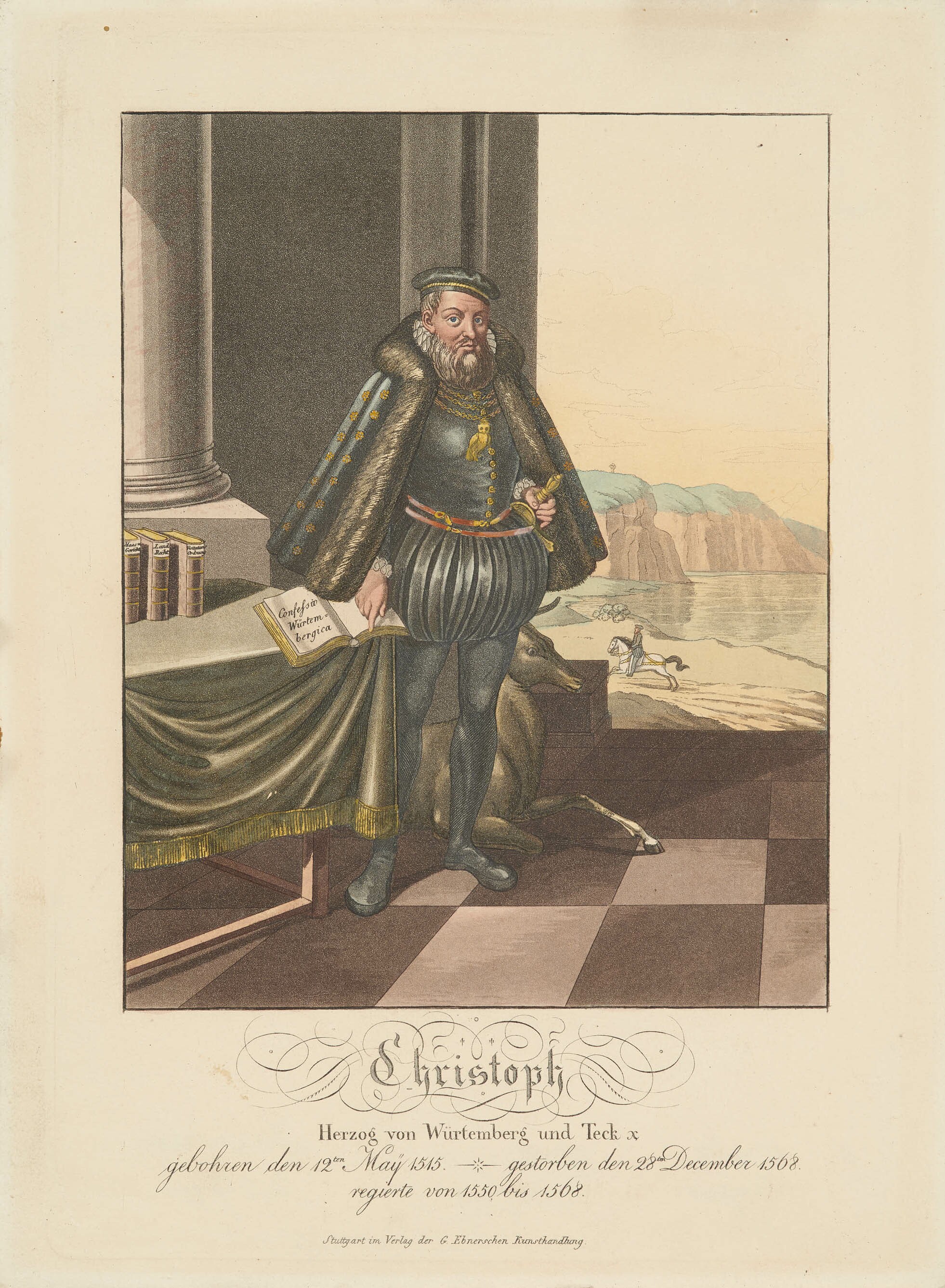 Georg Ebner, Bildnis Herzog Christoph von Württemberg