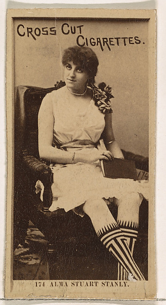W. Duke, Sons & Co., Card Number 174, Alma Stuart Stanley, from the Actors and Actresses series (N145-2) issued by Duke Sons & Co. to promote Cross Cut Cigarettes