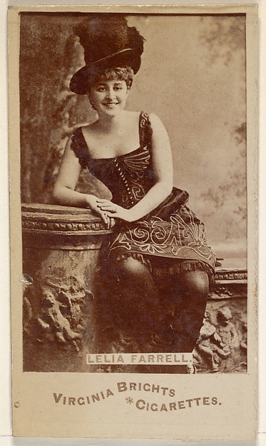 Allen & Ginter, Lelia Farrell, from the Actors and Actresses series (N45, Type 6) for Virginia Brights Cigarettes