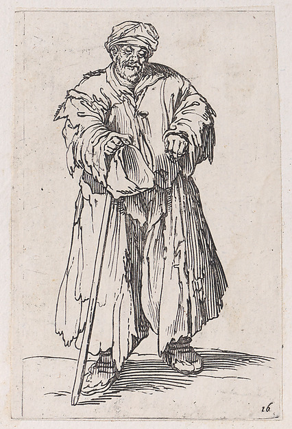 Anonymous, Reverse Copy of Le Mendiant Obèse aux Yeux Baissés (The Obese Beggar with Lowered Eyes), from Les Gueux suite appelée aussi Les Mendiants, Les Baroni, ou Les Barons (The Beggars, also called the Barons)