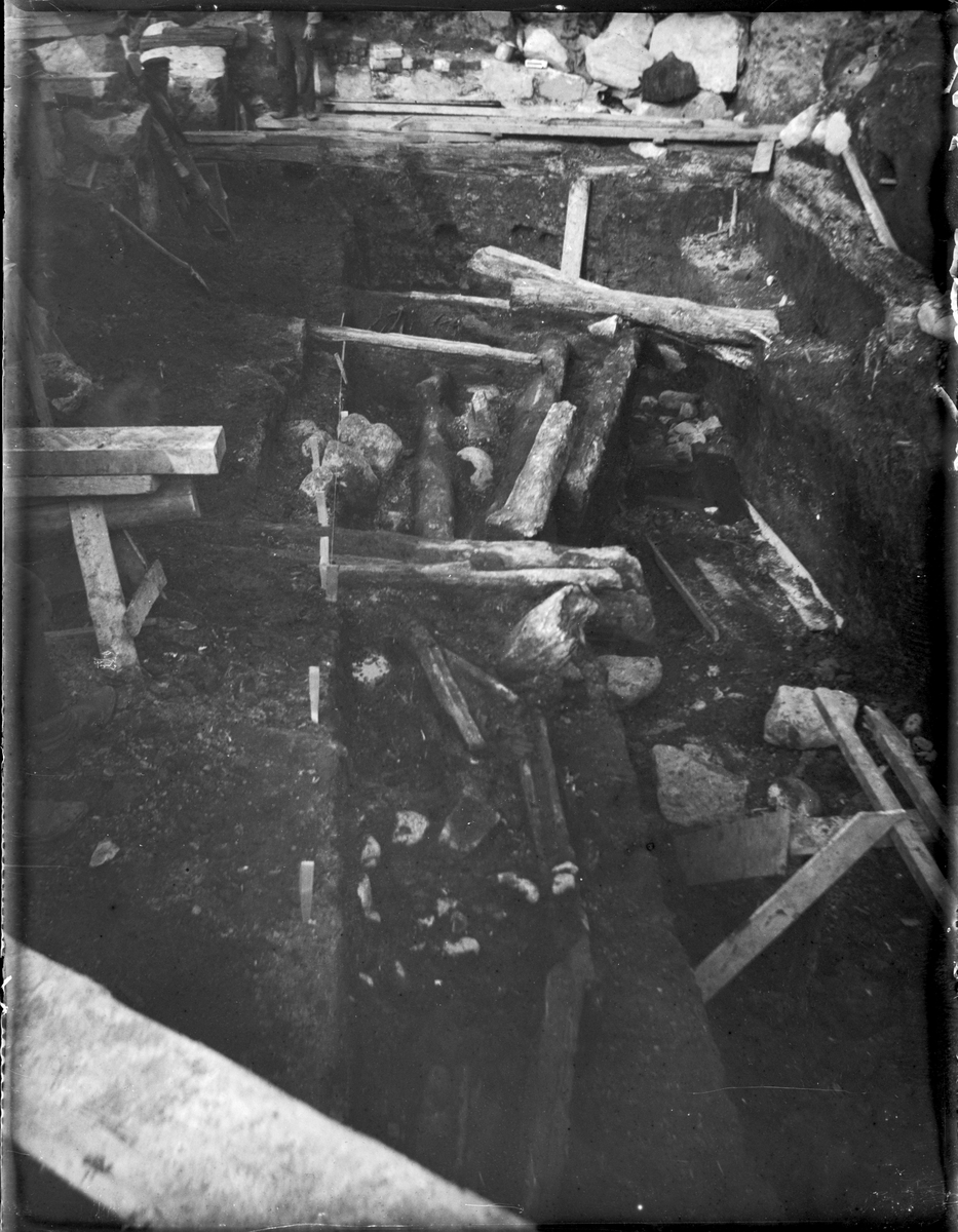 Okänd,, Archaeological excavation, Studentholmen, Uppsala 1907