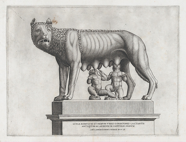 Anonymous, Romulus and Remus, from "Speculum Romanae Magnificentiae"