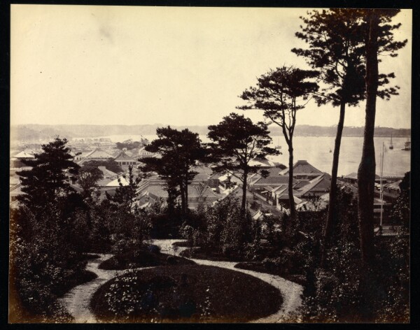 Felice Beato, View of Yokohama from French Hill