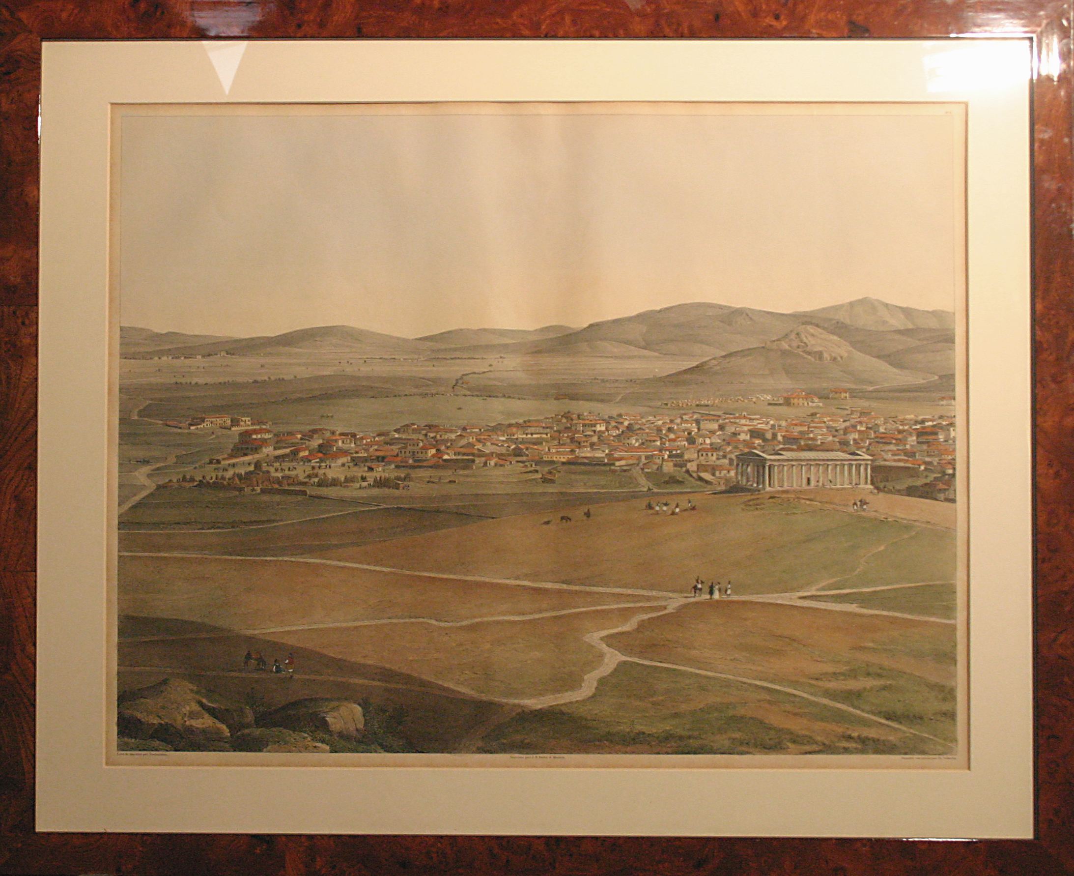 Stademann August Ferdinand, Πανόραμα: Πεντέλη και Βριλησσός (Panoramablatt Nro. 9: Pentelikon und Brilessos)