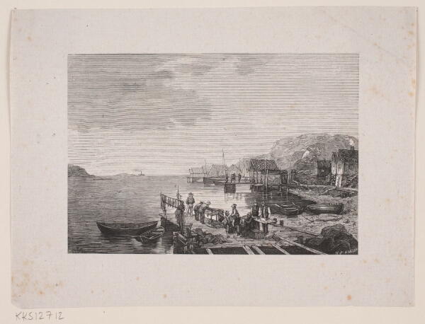 H.P. Hansen, Fiskerleje mellem Klipper