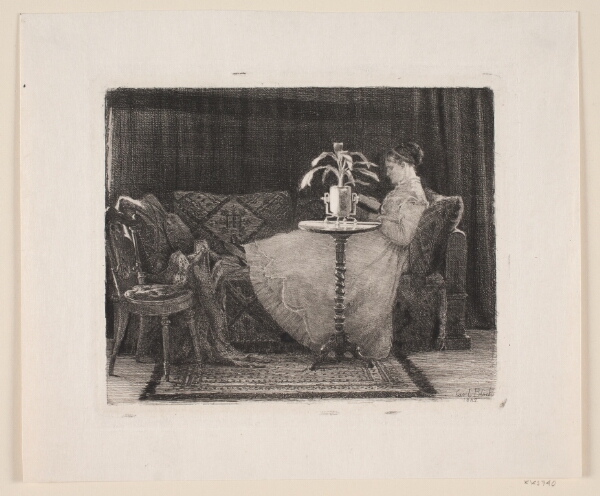 Carl Bloch, Læsende dame