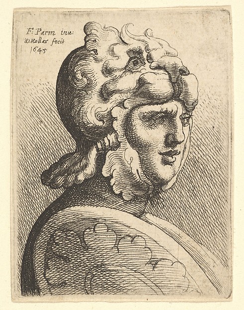 Wenceslaus Hollar, Helmeted Head