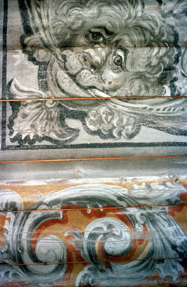 Ola Ehn, Roof painting in Lockstaholm, Husby-Långhundra parish, Uppland October 1978