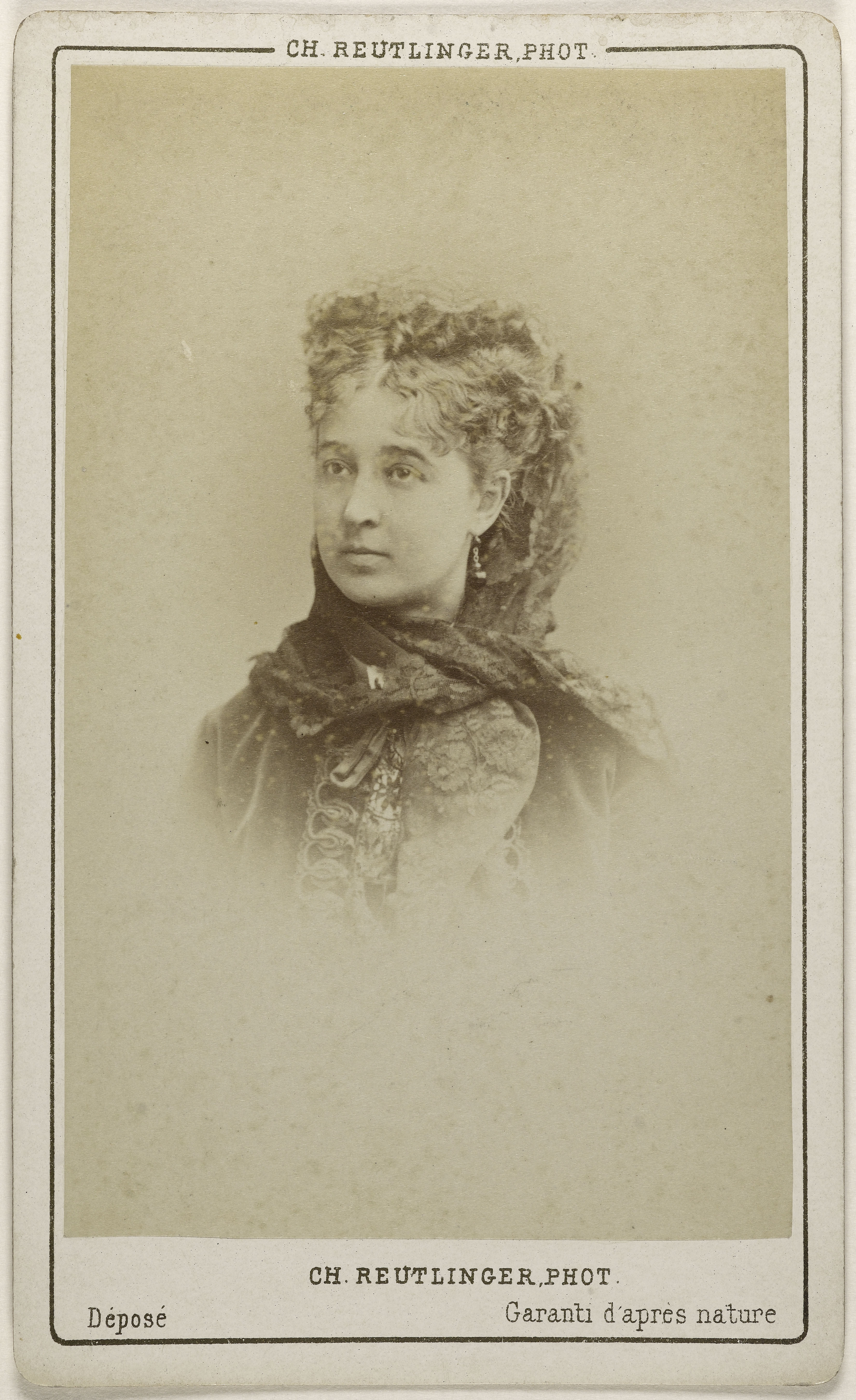 Charles Reutlinger, Portrait de Bell, Lina, (actrice)