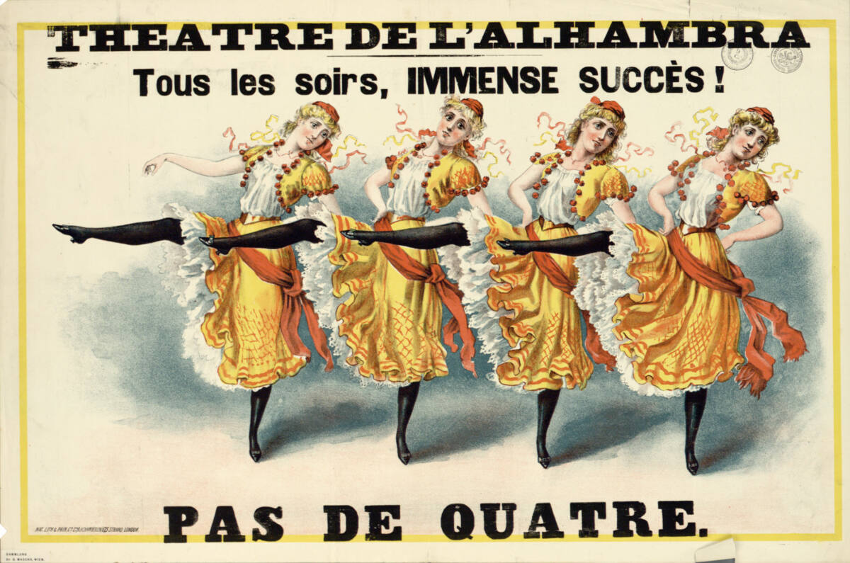 Anonym, THEATRE DE L'ALHAMBRA; PAS DE QUATRE.
