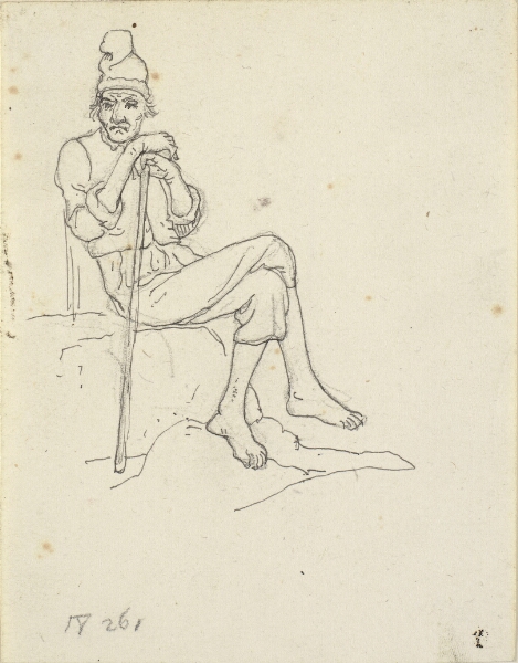 Wilhelm Marstrand, Siddende gammel fisker