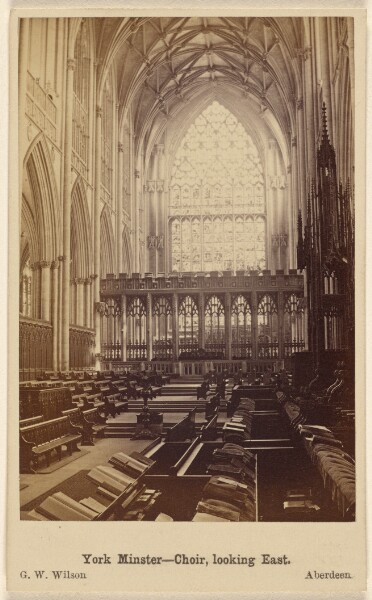 George Washington Wilson, York Minister - Choir, looking East.