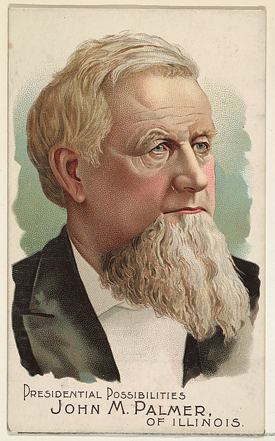 W. Duke, Sons & Co., John M. Palmer of Illinois, from the Presidential Possibilities series (N124) issued by Duke Sons & Co. to promote Honest Long Cut Tobacco