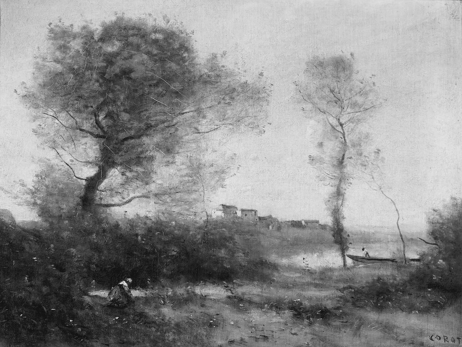 Jean-Baptiste Camille Corot, Souvenir of the Banks of the Saône