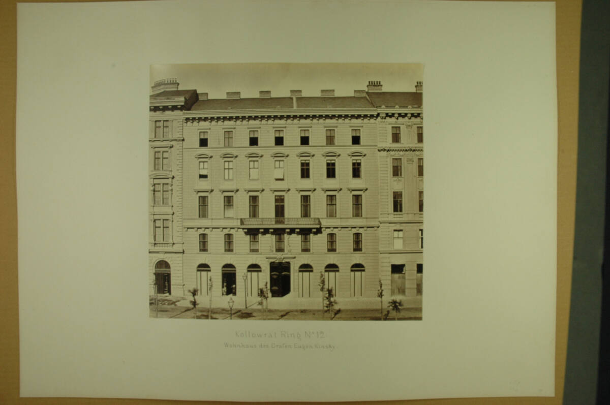 Anonym, Wohngebäude/Wiener Stadterweiterung: Kolowratring [heute Schubertring] 12 - Wohnhaus des Grafen Eugen Kinsky