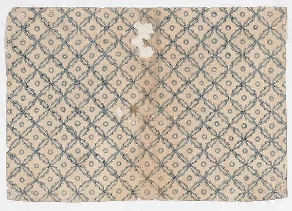 Anonymous, Sheet with overall pattern of flowers and circles