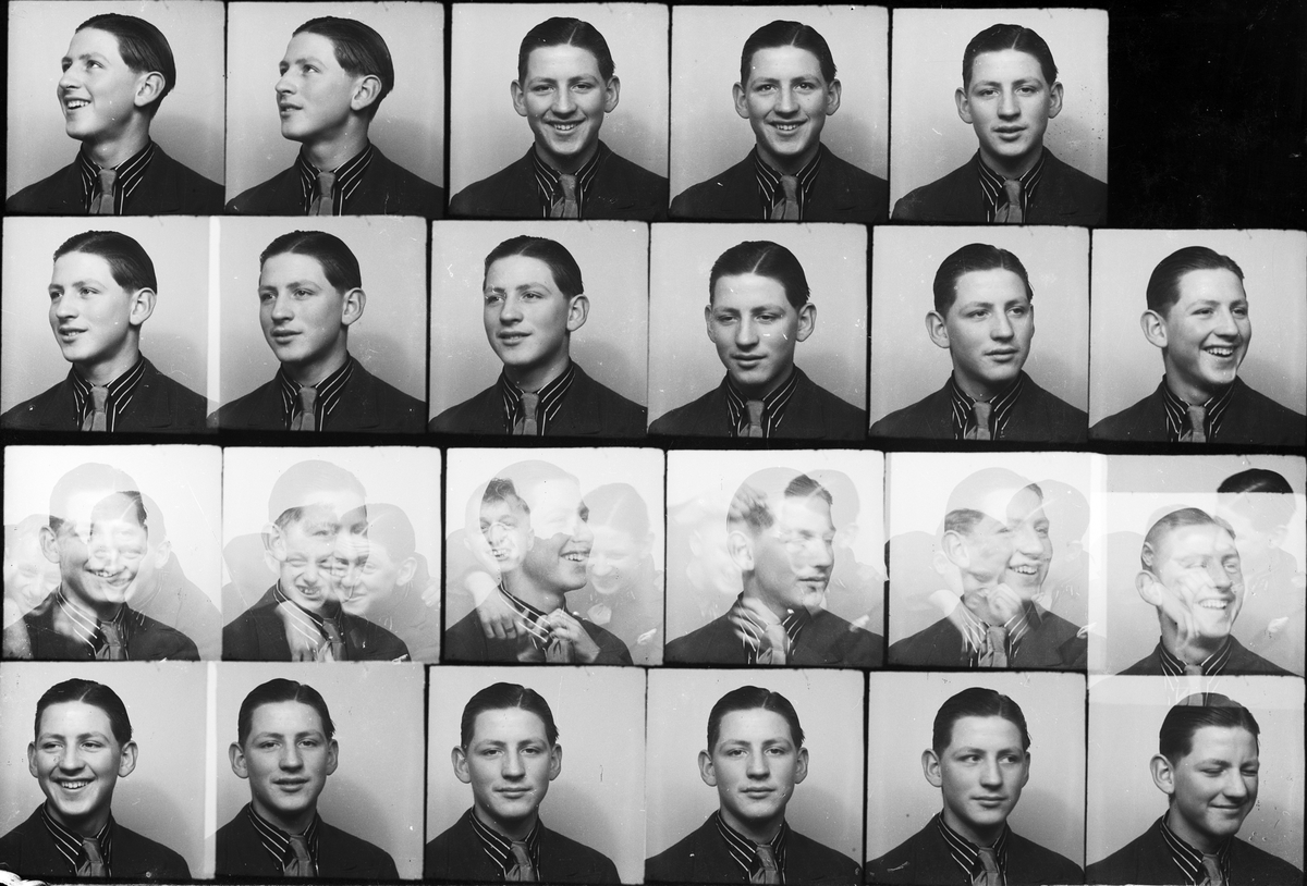 Skötsner-Edhlund, Ateljé Portrait - Young Man, Östhammar, Uppland