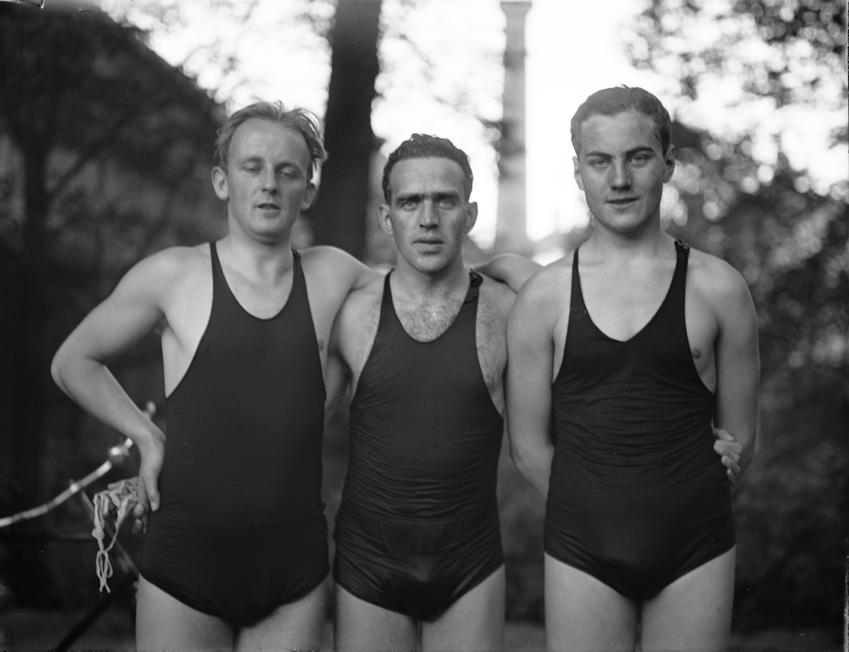 Paul Sandberg, Simmare i det vinnande laget i Strömsimningen, "H. Floderus, Högberg och Wennberg" från Västerås Simsällskap