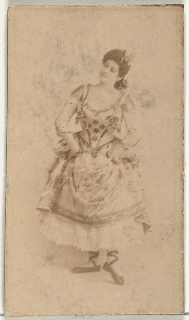 W. Duke, Sons & Co., [Ballerina], from the Actors and Actresses series (N145-8) issued by Duke Sons & Co. to promote Duke Cigarettes