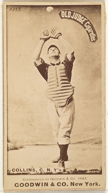 Goodwin & Company, Bill Collins, Catcher, New York, from the Old Judge series (N172) for Old Judge Cigarettes