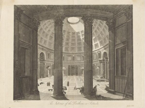 Unknown, The Interior of the Pantheon, or Rotunda