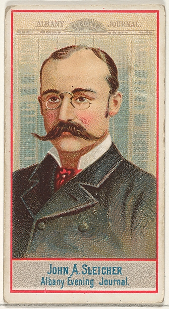 Allen & Ginter, John A. Sleicher, Albany Evening Journal, from the American Editors series (N1) for Allen & Ginter Cigarettes Brands