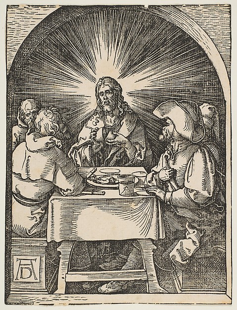 Albrecht Dürer, Christ in Emmaus, from "The Small Passion"