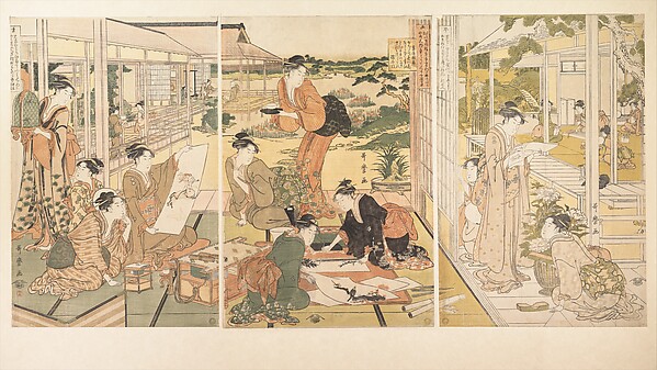 Kitagawa Utamaro, The Four Accomplishments (Kinkishoga)