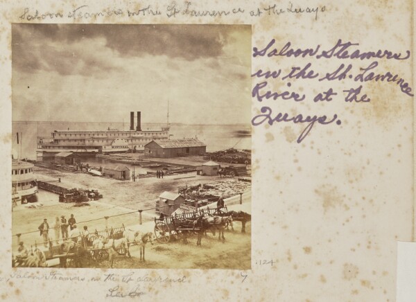 Unknown, Saloon Steamers on the Saint Laurence [sic]