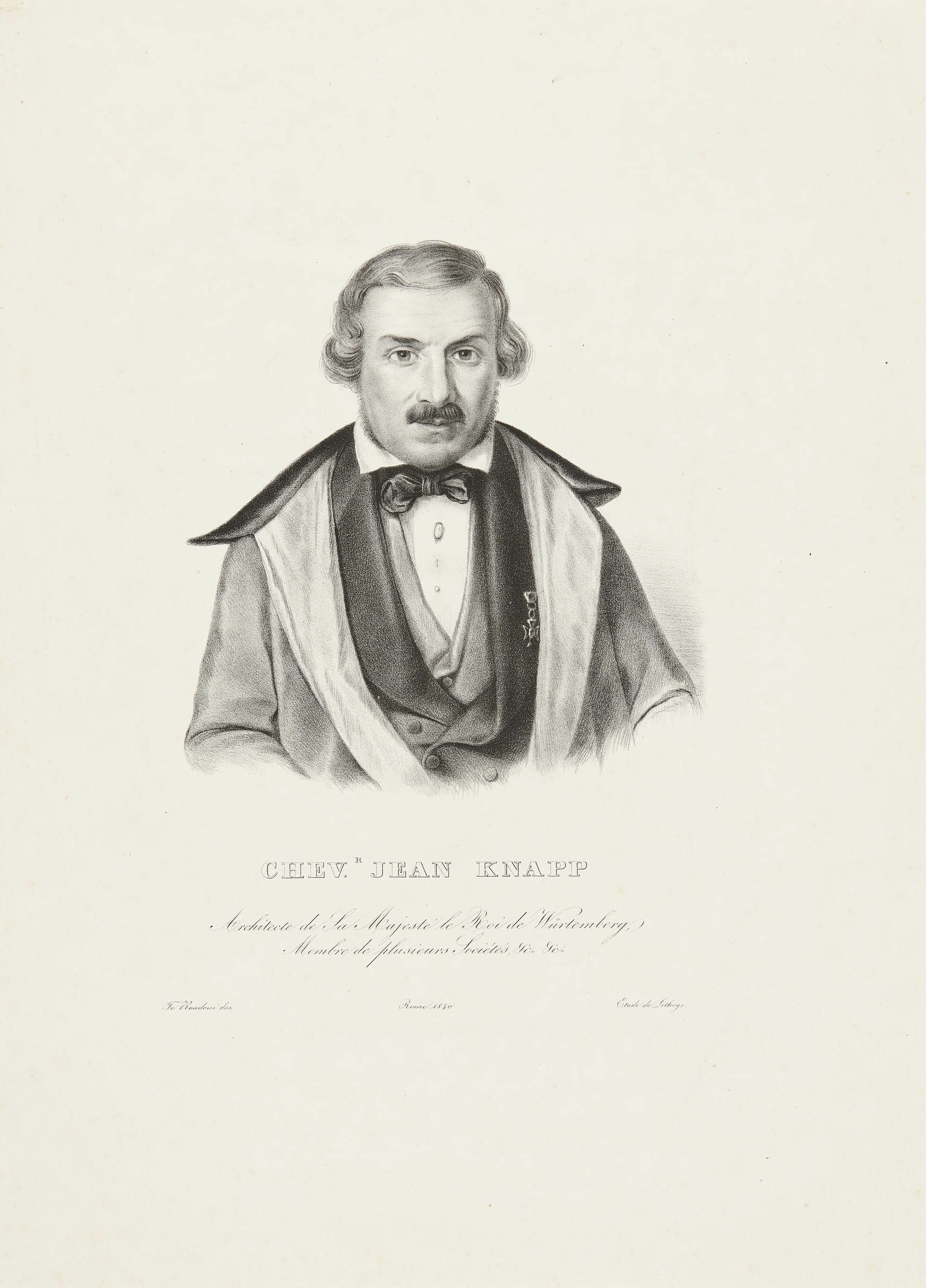 Ferdinando Rondoni, Bildnis Johann Michael Knapp