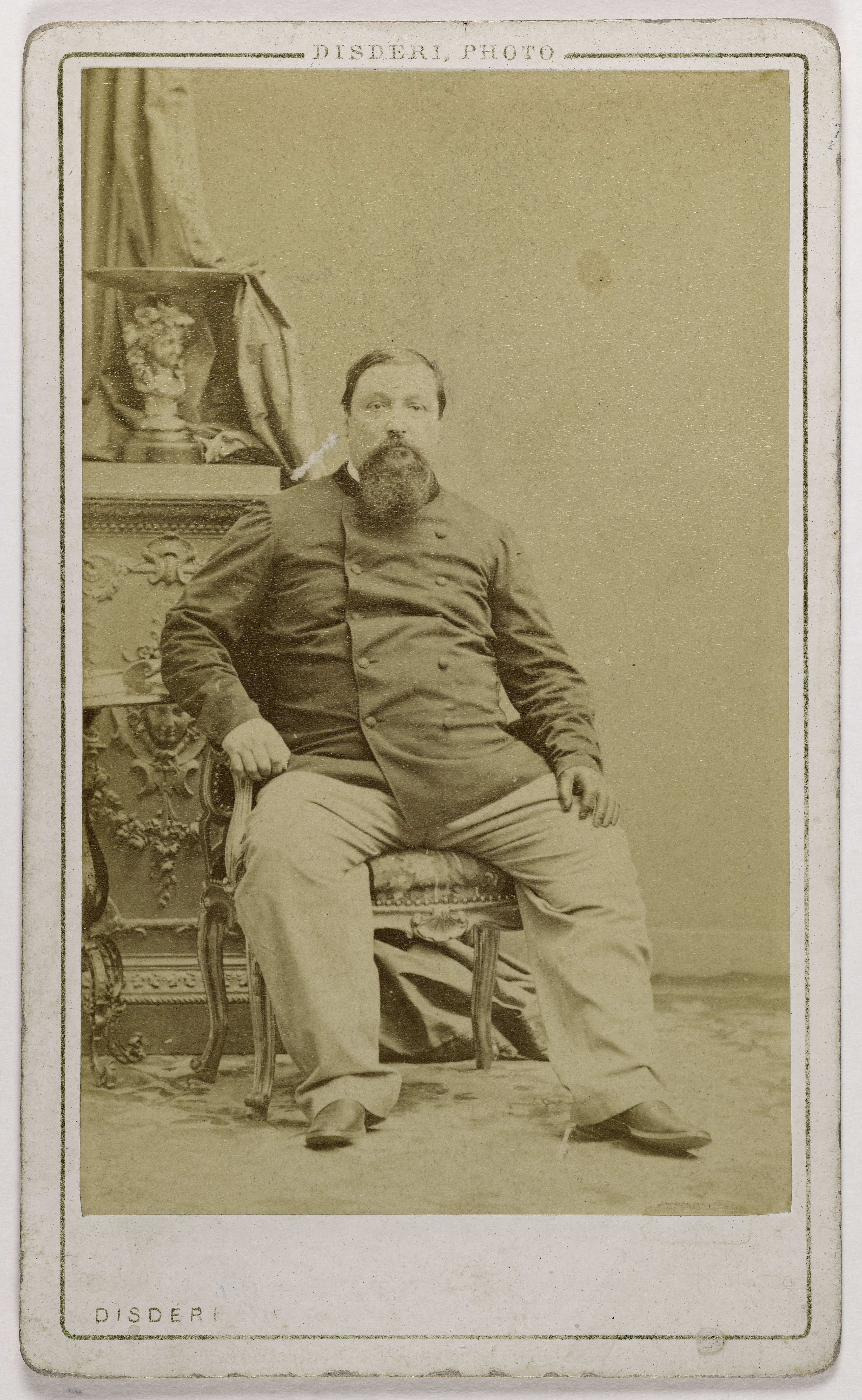 Disderi & Cie, Portrait du Prince Pierre Bonaparte (1825-1881), (3e fils de Lucien Bonaparte)