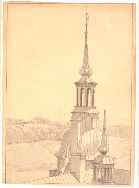 Christen Købke, Et af de små tårne på Frederiksborg slot