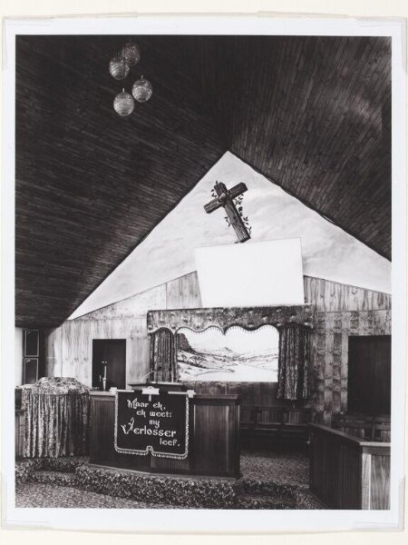 David Goldblatt, Pinkster Protestante Kerk, Pentecostal Protestant Church. Fochville, Transvaal. 7 April 1984