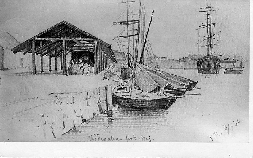 Unknown artist, Uddevalla Fiskekaj