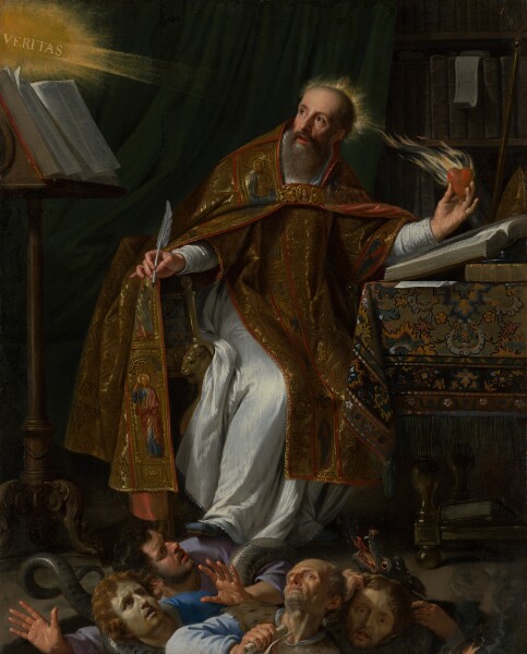 Philippe de Champaigne, Saint Augustine in his Study Trampling the Heretics