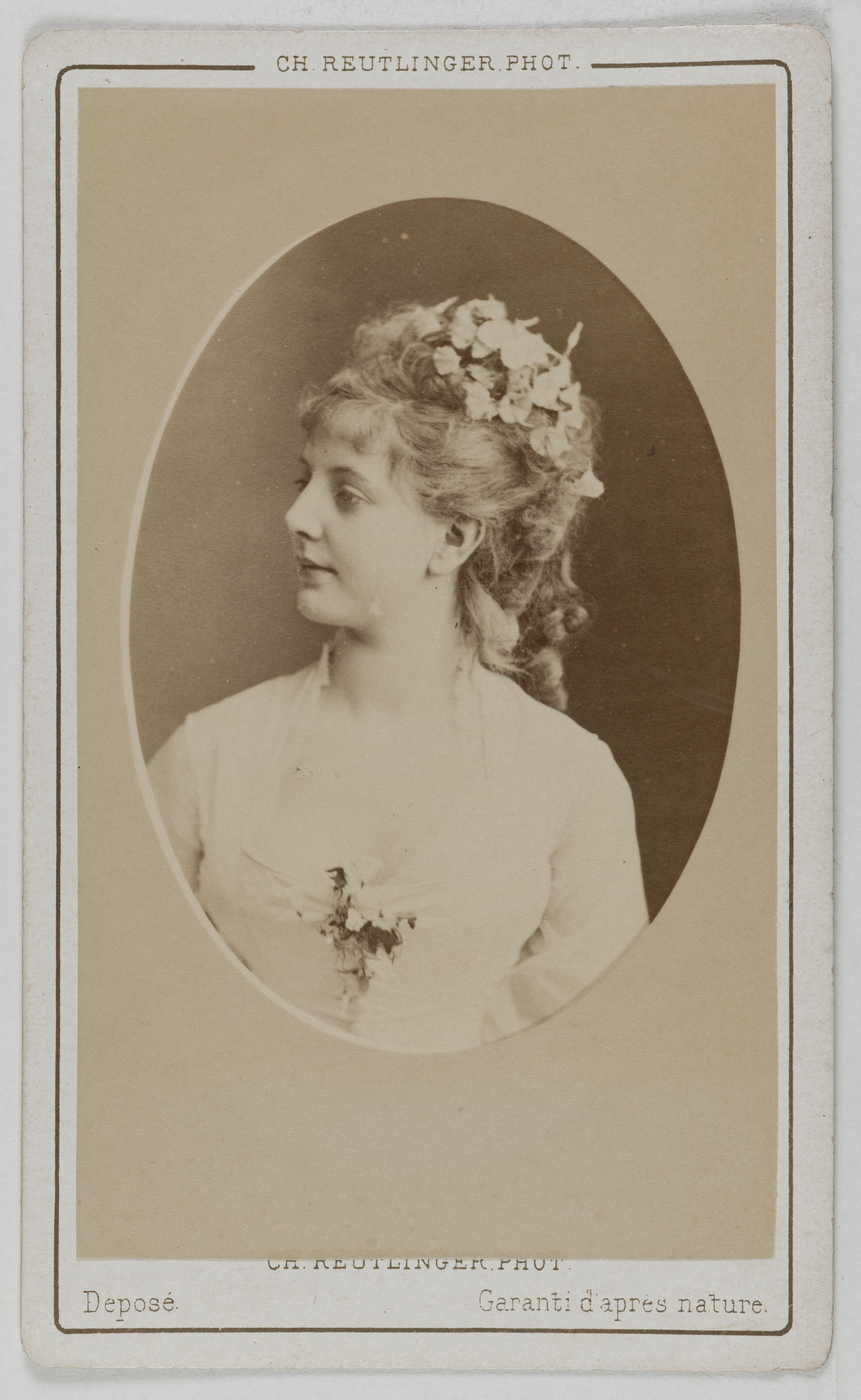 Charles Reutlinger, Portrait de Maria Legault (Marie Françoise Legault), (1858-1905), actrice