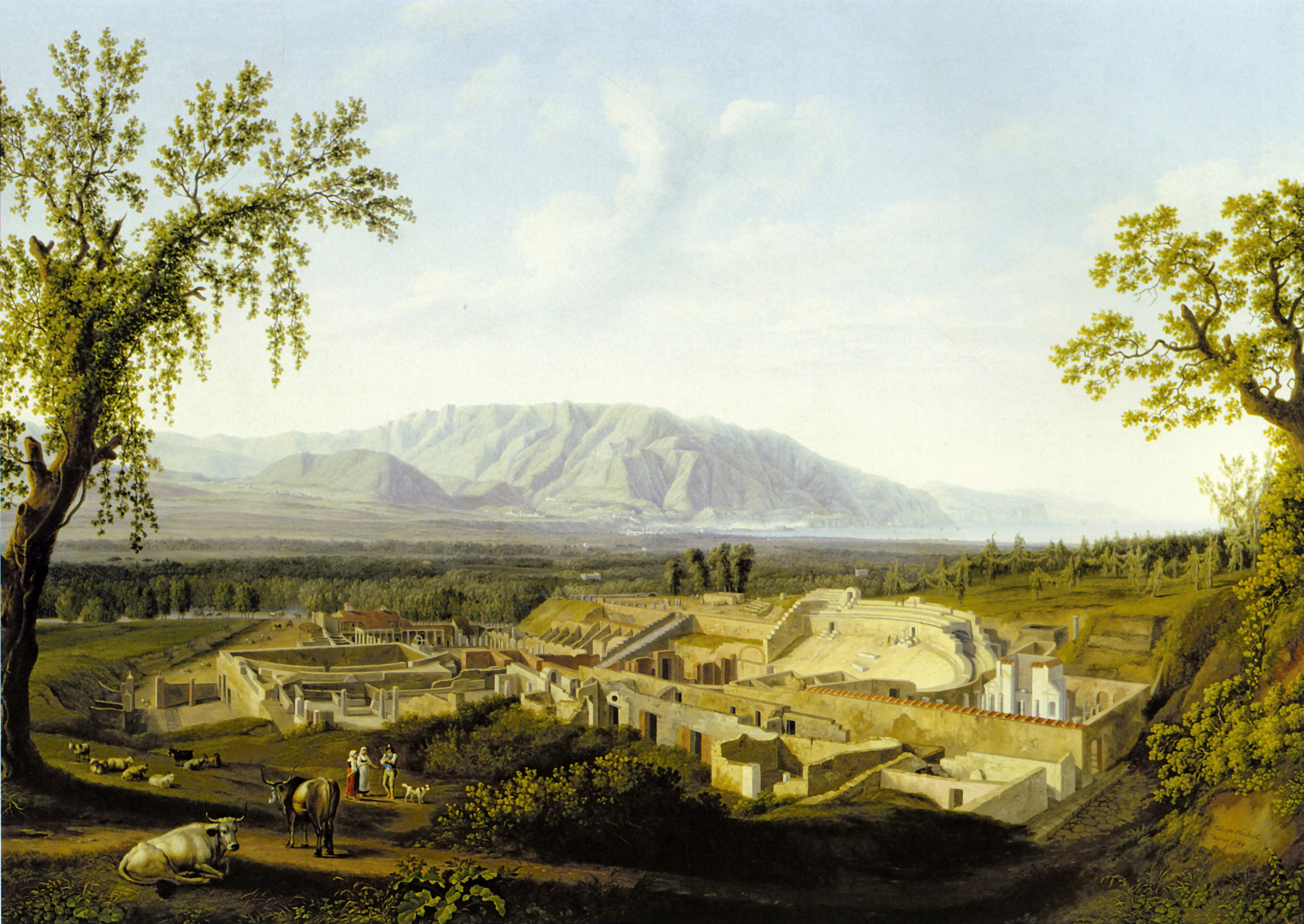 Jacob Philipp Hackert, The Excavations at Pompeii