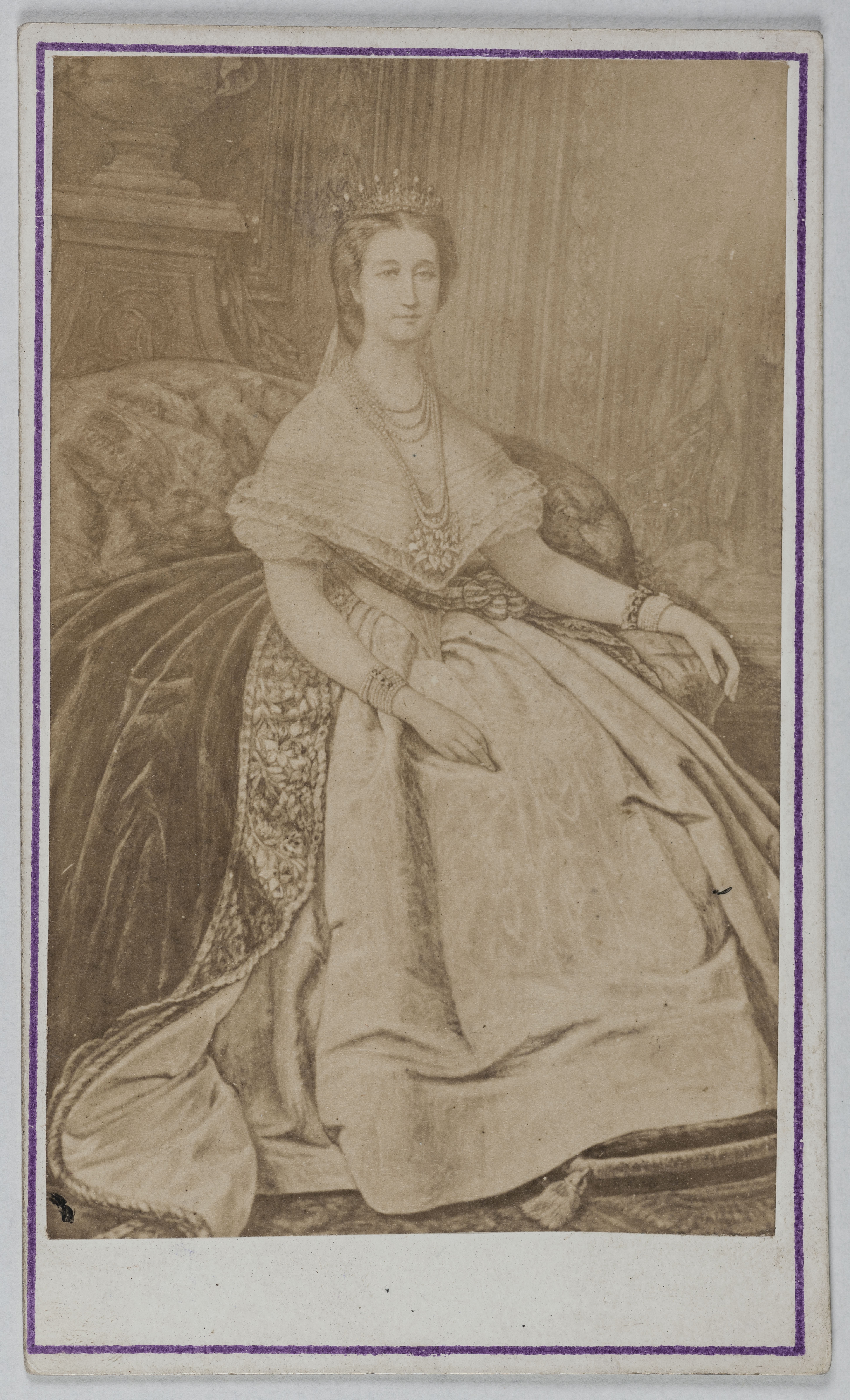 Anonyme, Portrait de l'impératrice Eugénie, (Eugénie de Montijo), (1826-1920)