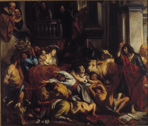 Jacob Jordaens, the expulsion out of the temple