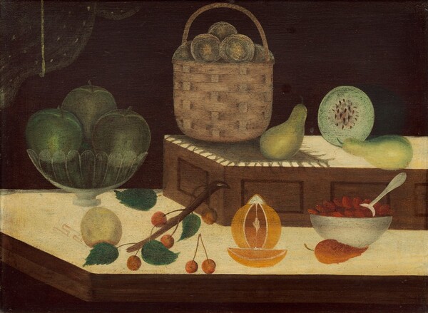 American 19th Century, Still Life of Fruit