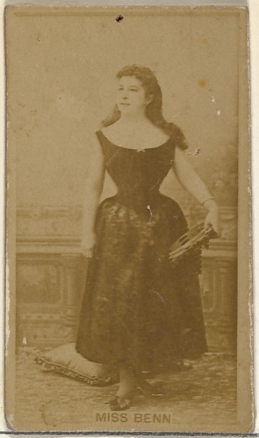W. Duke, Sons & Co., Miss Benn, from the Actors and Actresses series (N145-8) issued by Duke Sons & Co. to promote Duke Cigarettes