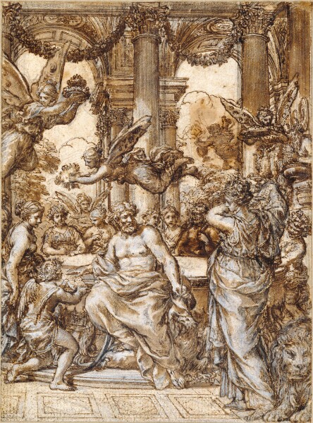 Pietro da Cortona, Cybele before the Council of the Gods