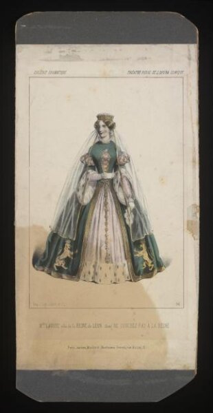 unknown, Mlle. Lavoye role de la Reine de Leon dans ne touchez pas a la reine