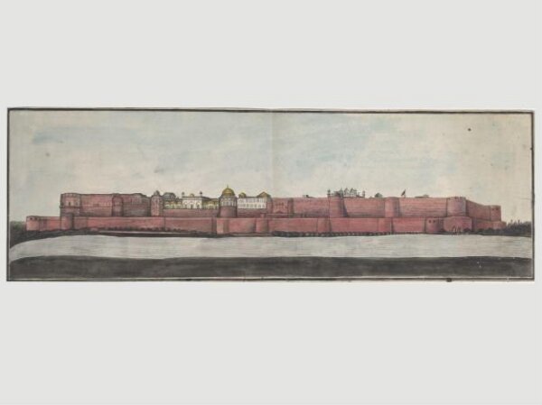 Unknown, Panoramic view of the Fort at Agra.