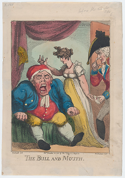 Thomas Rowlandson, The Bull and Mouth