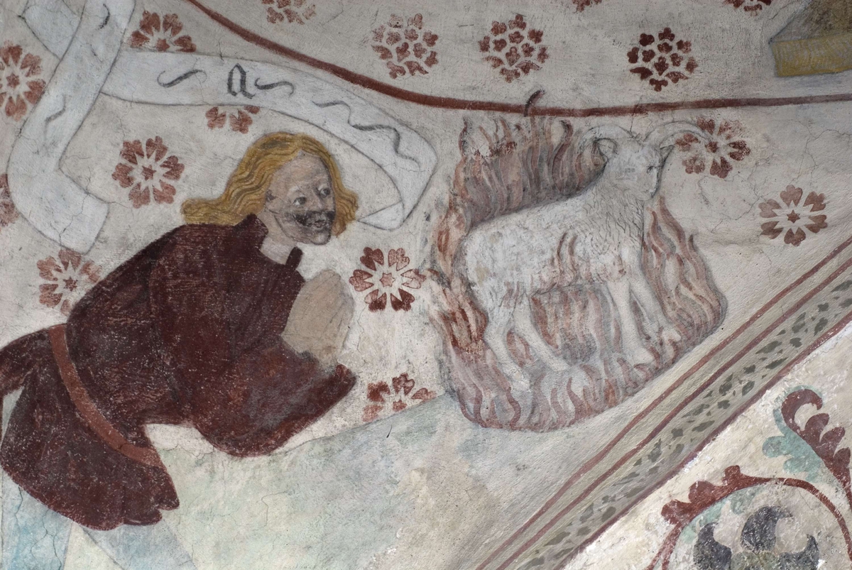 Bengt Backlund, Kalkmålning i Vänge kyrka, Uppland 2009
