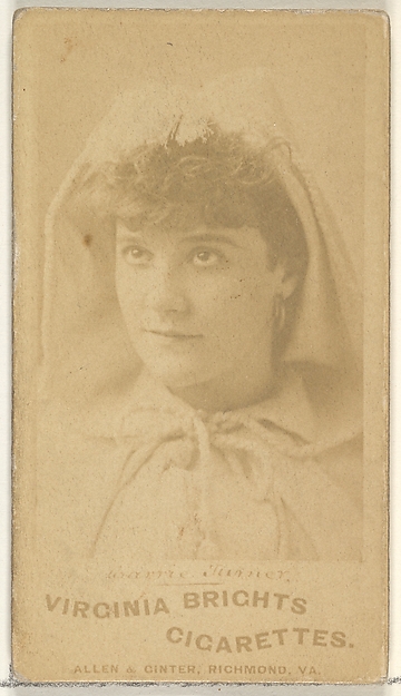 Allen & Ginter, Carrie Turner, from the Actors and Actresses series (N45, Type 1) for Virginia Brights Cigarettes